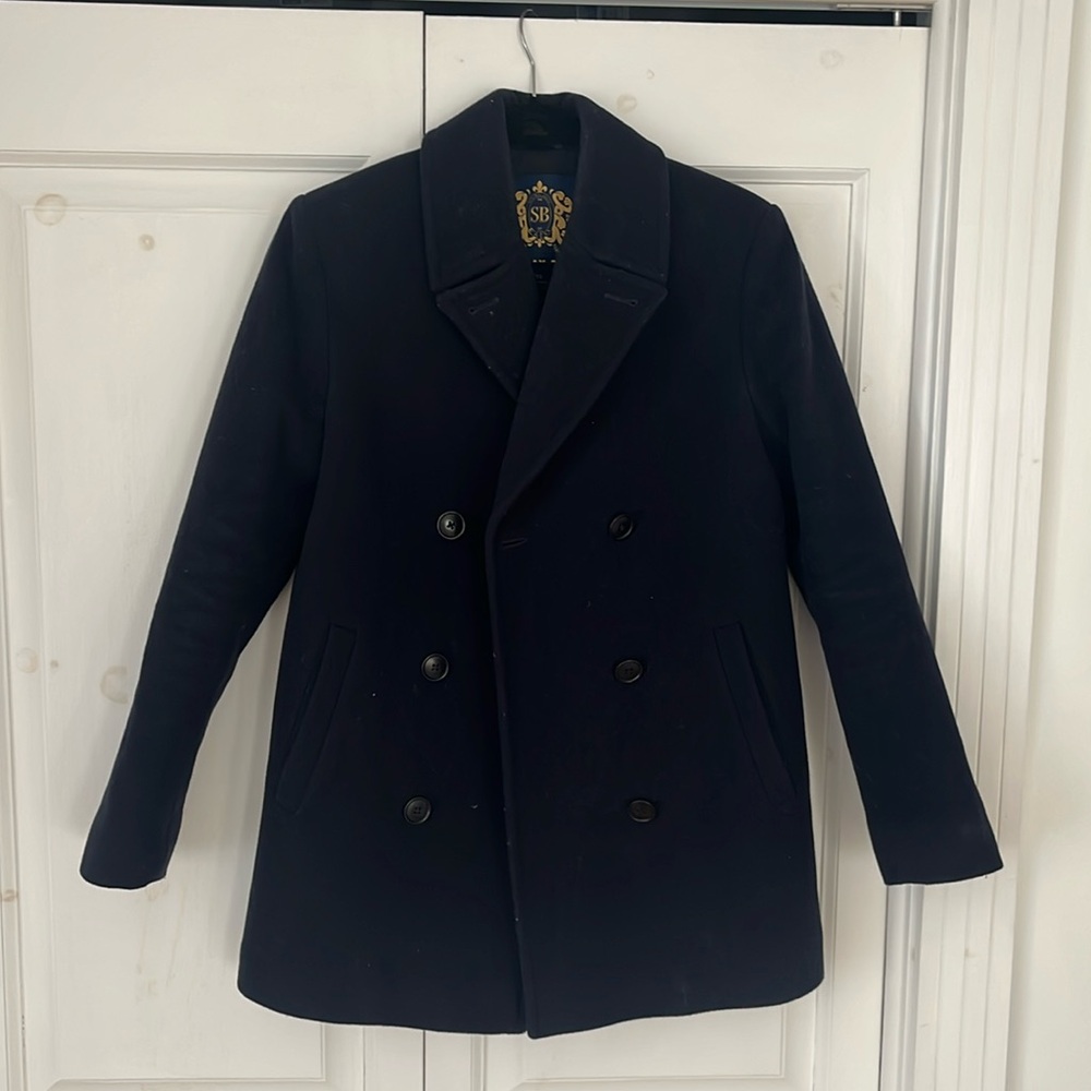 ARITZIA SUNDAY BEST navy coat size XS